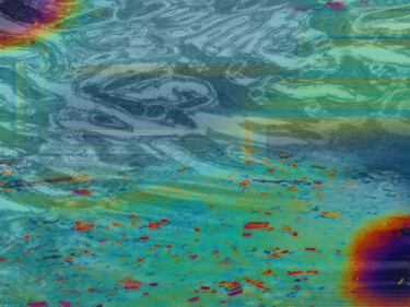Digitale Kunst mit dem Titel "Underwater Love" von Rea Schenk, Original-Kunstwerk, Digitale Malerei