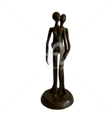 雕塑 标题为“Couple debout F&F” 由Recyclage Design - Réanimateur D'Objets , 原创艺术品, 青铜