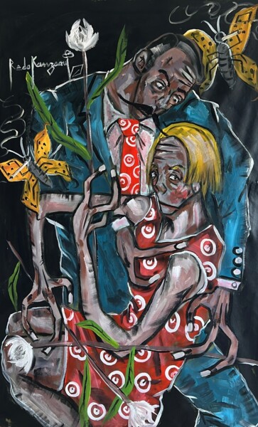 Malarstwo zatytułowany „Spring lovers” autorstwa Reda Kanzaoui, Oryginalna praca, Akryl