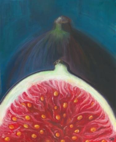 Pittura intitolato "Figs" da Katerina Zhuchenko (RedHeadKat), Opera d'arte originale, Acrilico