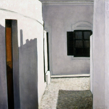 Ζωγραφική με τίτλο "ANDALUSIA (Vicolo)" από Redi Casarsa, Αυθεντικά έργα τέχνης, Λάδι Τοποθετήθηκε στο Ξύλινο πάνελ