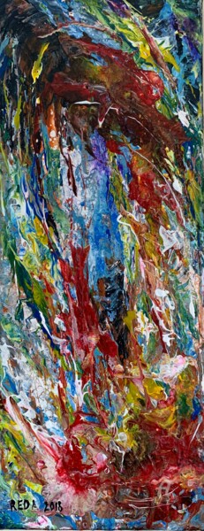 Pittura intitolato "Acrylic abstract pa…" da Reda Pinchera, Opera d'arte originale, Acrilico