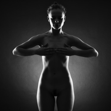 Fotografie mit dem Titel "Nude.Silhouette." von Refat Mamutov, Original-Kunstwerk, Digitale Fotografie