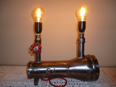 "Lampe industrielle…" başlıklı Design Leferailleur02 tarafından, Orijinal sanat, Armatür