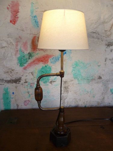 Diseño titulada "LAMPE " VILEBREQUIN…" por Leferailleur02, Obra de arte original, Luminaria