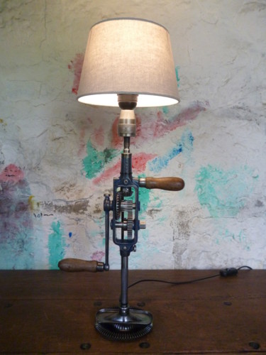 Design titled "LAMPE CHIGNOLE - BL…" by Leferailleur02, Original Artwork, Luminaire