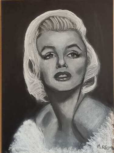 Drawing titled "Dear Marylin" by Marit Refsnes, Original Artwork, Pastel