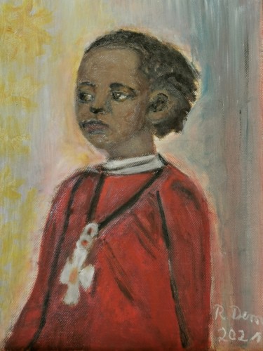 「Lidj Tafari Makonne…」というタイトルの絵画 Regina Demによって, オリジナルのアートワーク, オイル