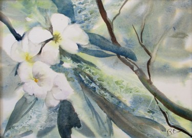 Peinture intitulée "quelques fleurs de…" par Navema, Œuvre d'art originale, Aquarelle