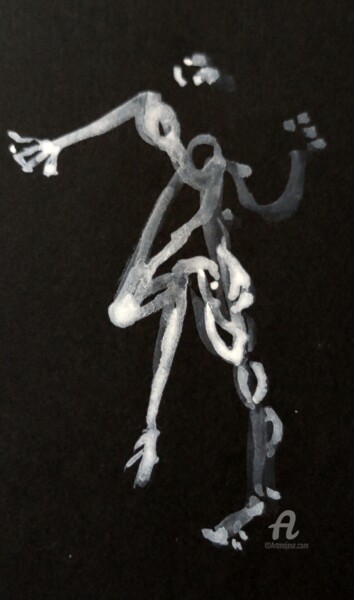 Картина под названием "Extase" - Reiner Poser, Подлинное произведение искусства, Акварель