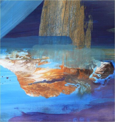 Malerei mit dem Titel "Wasserhöhle (2)" von Remara, Original-Kunstwerk, Acryl