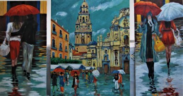Pittura intitolato "Catedral de Murcia" da Reme, Opera d'arte originale, Olio