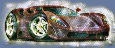 Digitale Kunst mit dem Titel "ferrari" von Remond Reichwein, Original-Kunstwerk, Digitale Malerei