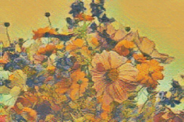Arts numériques intitulée "bloemen op vaas" par Remond Reichwein, Œuvre d'art originale, Peinture numérique