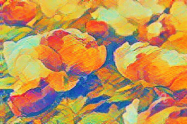 Digitale Kunst getiteld "bloem kunst" door Remond Reichwein, Origineel Kunstwerk, Digitaal Schilderwerk