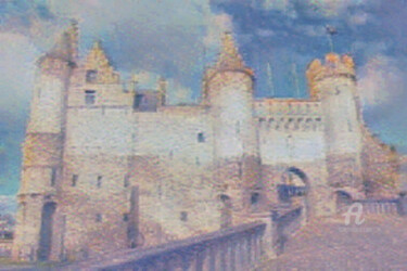 Arte digitale intitolato "slot castle" da Remond Reichwein, Opera d'arte originale, Pittura digitale