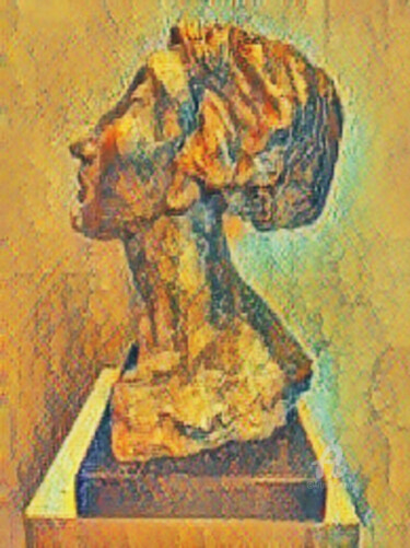 Digital Arts titled "bronzen koning" by Remond Reichwein, Original Artwork, Digital Painting
