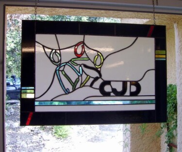 Collages titled "Logo du CJD" by Rémy Becard, Original Artwork