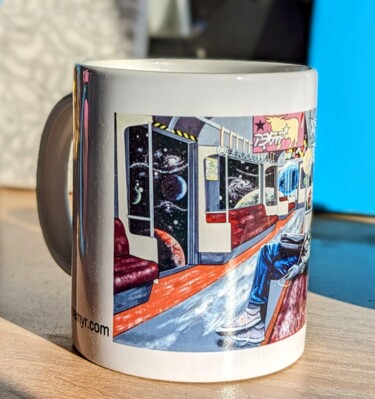 Druckgrafik mit dem Titel "MUG TOKYO DREAMER" von Remy Rault, Original-Kunstwerk, Keramik