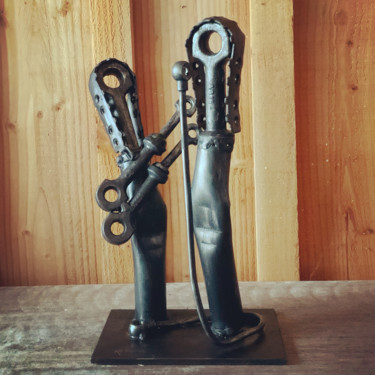 Скульптура под названием "‘Jim&Rob’" - Rémy Rivet, Подлинное произведение искусства, Металлы