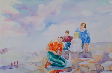 绘画 标题为“Família II” 由Renato Cardoso, 原创艺术品, 水彩