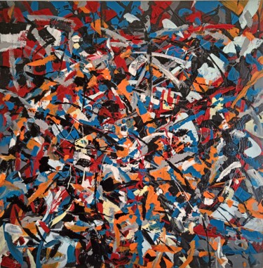 Картина под названием "Universo collegato…" - Renato Parzianello, Подлинное произведение искусства, Акрил Установлен на Дере…