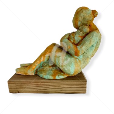 Sculptuur getiteld "mother love" door René Jean Amba, Origineel Kunstwerk, Hars
