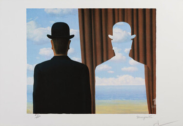 "Décalcomanie" başlıklı Baskıresim René Magritte tarafından, Orijinal sanat, Litografi