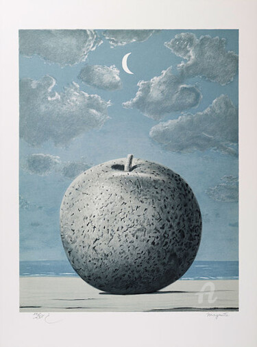 Incisioni, stampe intitolato "Souvenir De Voyage" da René Magritte, Opera d'arte originale, Litografia