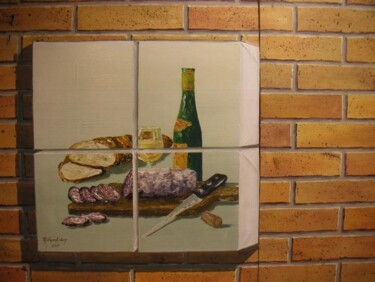 Peinture intitulée "four boulanger" par René Vincent-Viry, Œuvre d'art originale, Huile