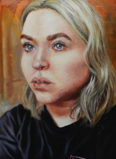 Ζωγραφική με τίτλο "Self Portrait" από Renee Brown, Αυθεντικά έργα τέχνης, Λάδι