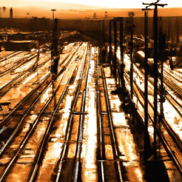 "Kerouac Station" başlıklı Dijital Sanat Ren Signature tarafından, Orijinal sanat, 2D Dijital Çalışma