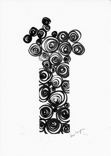 Gravures & estampes intitulée "Zen 31" par Renzo Campoverde, Œuvre d'art originale, Gravure