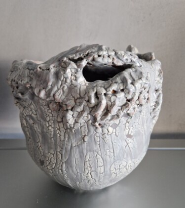 Скульптура под названием "Vaso ceramica - Cra…" - Renzo De Liberali, Подлинное произведение искусства, Керамика