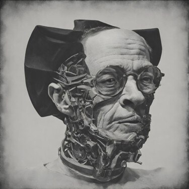 Grafika cyfrowa / sztuka generowana cyfrowo zatytułowany „Human” autorstwa Reskatorsilver, Oryginalna praca, Cyfrowy wydruk