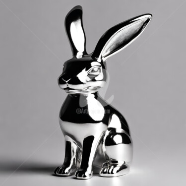Digitale Kunst mit dem Titel "Bunny" von Reskatorsilver, Original-Kunstwerk, Digitaldruck
