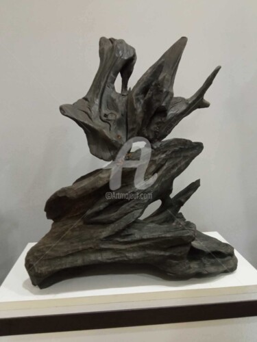 Sculpture intitulée "decoration composit…" par Revaz Verulidze, Œuvre d'art originale, Bois