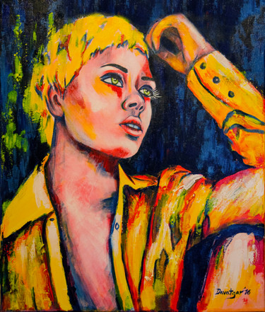 Malerei mit dem Titel "Eva Pigford.jpg" von Reza Davatgar, Original-Kunstwerk, Acryl