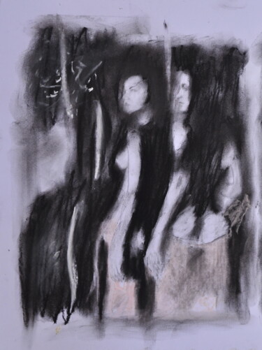 Dessin intitulée "nude4" par Reza Sayyad Soufdoost, Œuvre d'art originale, Crayon