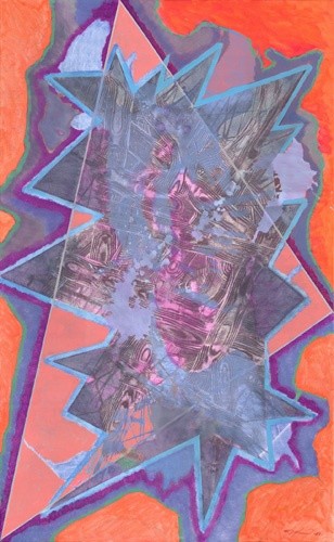 Peinture intitulée "Triangulation 22" par Ricardo Morin, Œuvre d'art originale, Huile