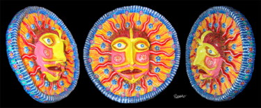 Arte digitale intitolato "O SOL" da Ricaru Araujo, Opera d'arte originale, Collage digitale