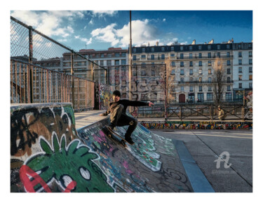 Arts numériques intitulée "skate.png" par Rice Bare, Œuvre d'art originale, Travail numérique 2D