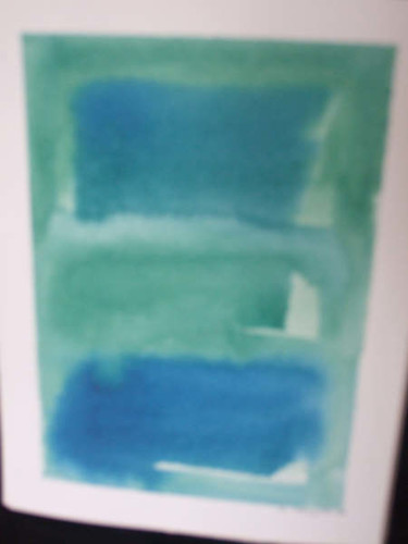 「Colour Field Green,…」というタイトルの絵画 Richard Mangoldによって, オリジナルのアートワーク, オイル