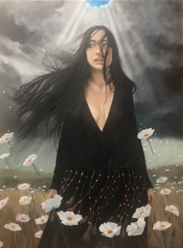 Картина под названием "Persephone" - Richard Ferguson, Подлинное произведение искусства, Масло