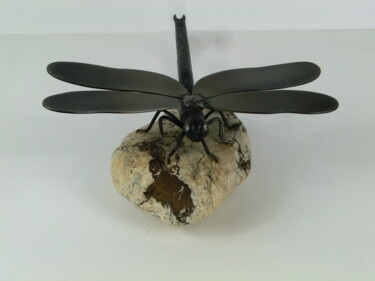 Скульптура под названием "Libelle" - Richard Blaas, Подлинное произведение искусства, Металлы