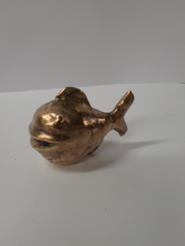 Sculpture titled "Kugelfisch Bronze" by Richard Blaas, Original Artwork, Bronze