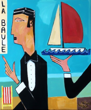 Pintura titulada "LA BAULE" por Richard Boigeol, Obra de arte original, Acrílico Montado en Bastidor de camilla de madera