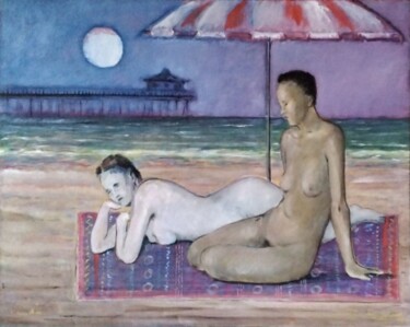Картина под названием "How sweet the moonl…" - Richard Cress, Подлинное произведение искусства, Масло