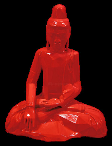 Rzeźba zatytułowany „Buddha” autorstwa Richard Orlinski, Oryginalna praca, Żywica
