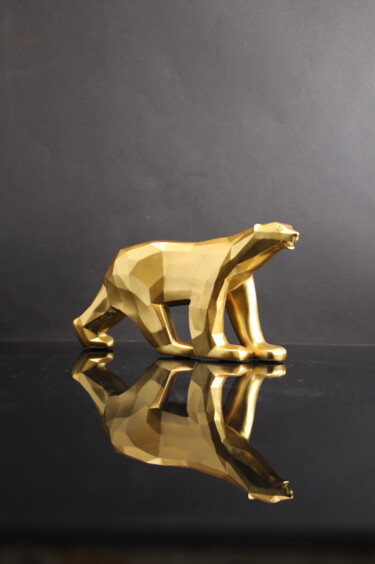 雕塑 标题为“Polar Bear - Pompon…” 由Richard Orlinski, 原创艺术品, 树脂